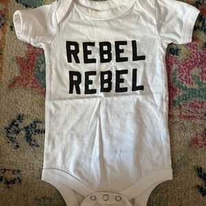 White Rebel Rebel Kids One Piece